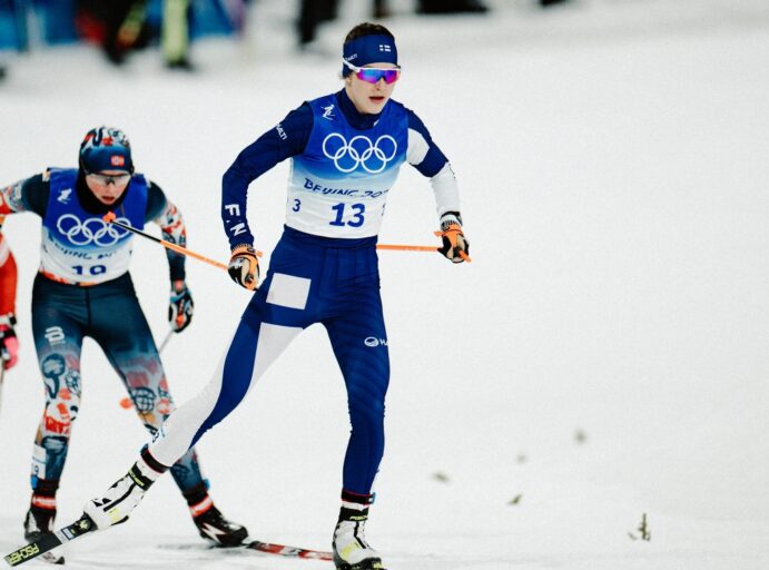 Jasmin Kähärä Peking 2022 Olympialaisissa maastohiihtokisoissa.